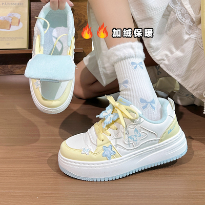 回力原创蝴蝶加绒女鞋2025