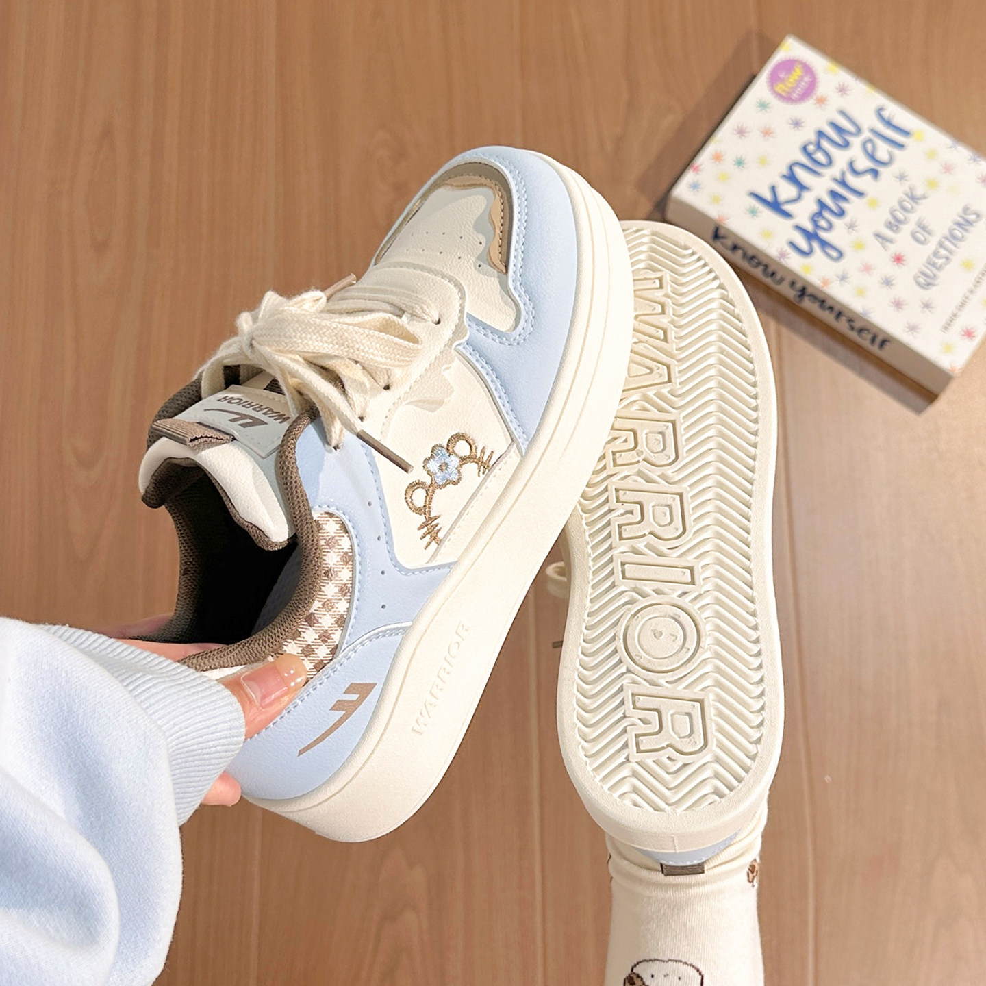 回力刺绣KT猫小白鞋女2026秋冬韩版厚底休闲鞋学生时尚高颜值板鞋,女鞋,休闲板鞋,淘宝优惠券,粉丝福利购,淘宝优惠卷