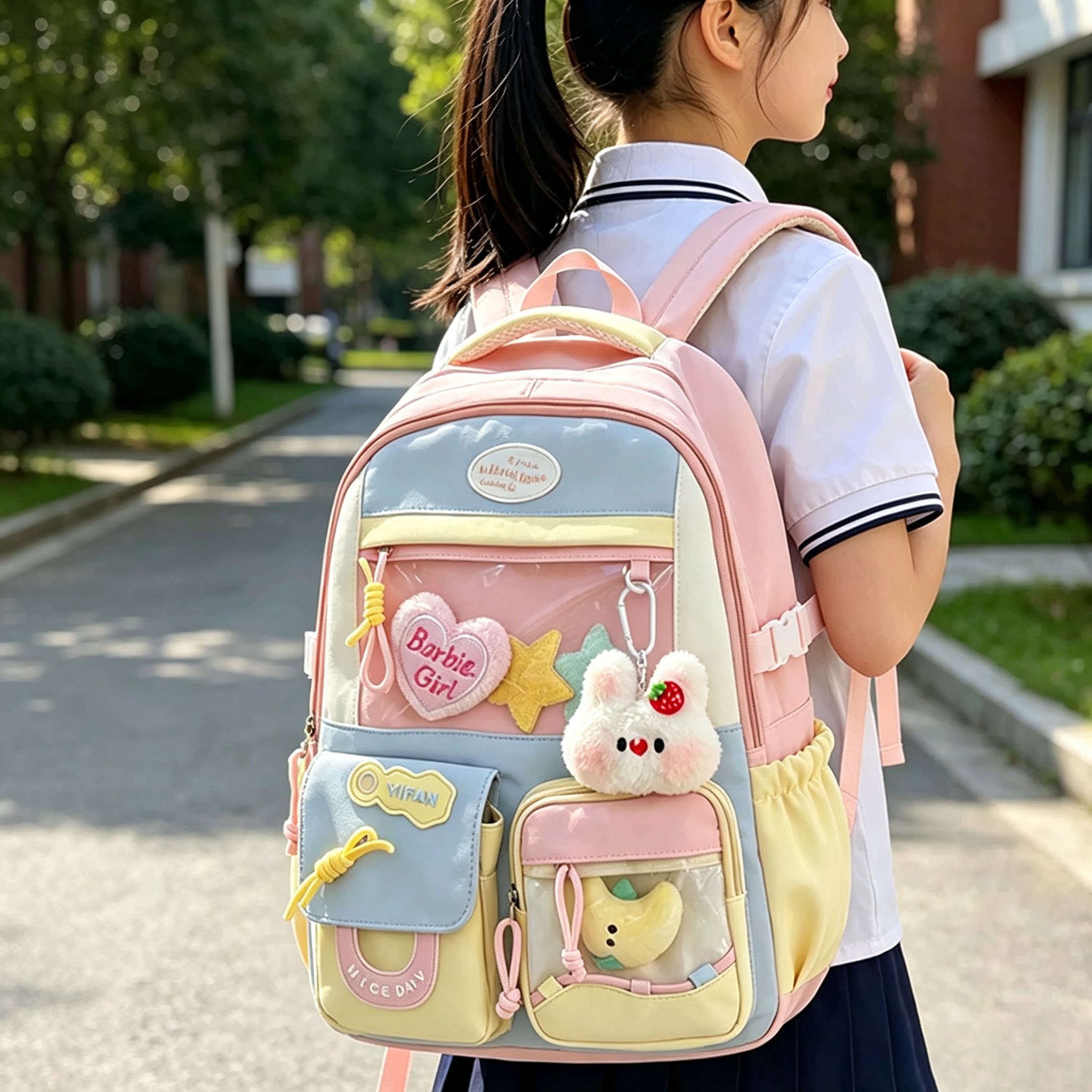 小学生三到六年级大容量双肩包女