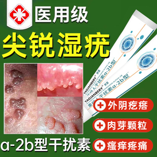 尖锐湿疣专用重组人工干扰素ab2凝胶a2b凝胶10ghpv病毒假性疙瘩UU