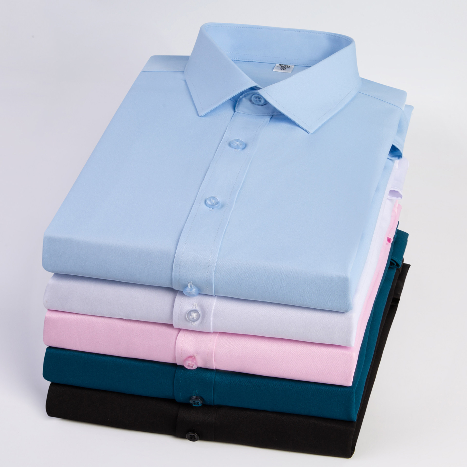 男装弹力免烫工装商务休闲衬衫