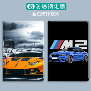 网红潮牌跑车插画时尚2020新款iPad Pro11英寸保护套air310.5苹果10.2寸89平板7mini4带笔槽防摔9.7电脑pad壳