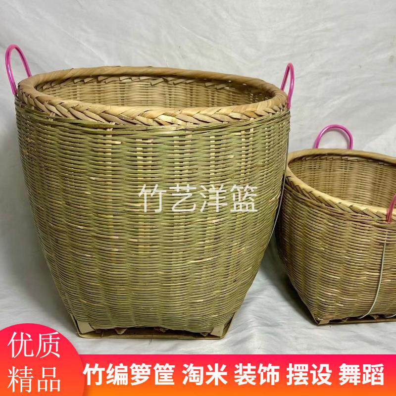 湘西纯手工竹编背篓可背竹筐小号大号蘑菇筐儿童成人背篓采茶背篼