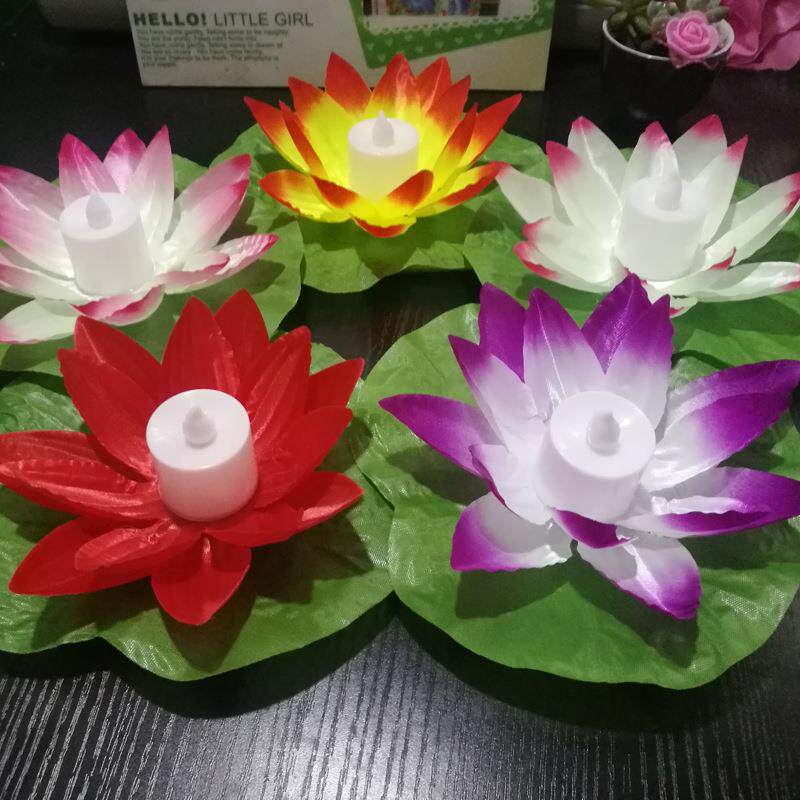 创意荷花灯天灯元宵孔明灯大号安全型阻燃加厚许愿灯5个10个一包
