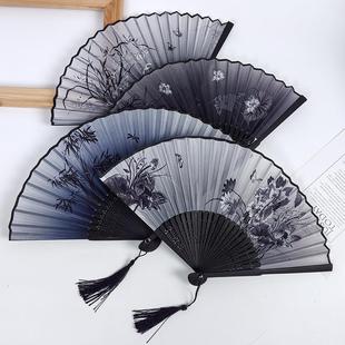 中国风阴阳师折扇不知火扇子COSPLAY道具10寸绢布动漫二次元 折扇