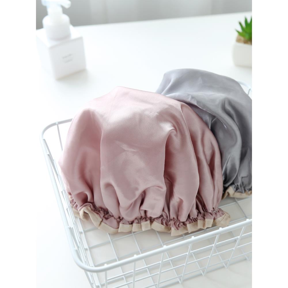 采购产品成人双层防水浴帽，女士沐浴发套，淋浴头套，沐浴发套，