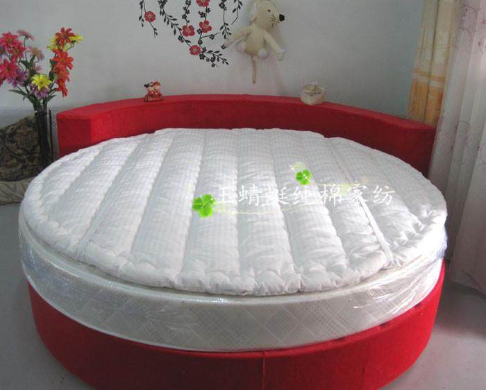 五星宾馆圆床垫纯棉花防滑圆褥垫圆床褥子手工圆垫被圆形褥垫包邮