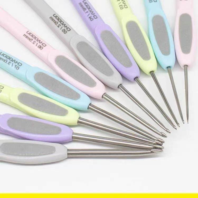 潮钩牌钩针可钩不锈钢勾针粗细手工毛衣针毛线编织勾鞋工具的套装