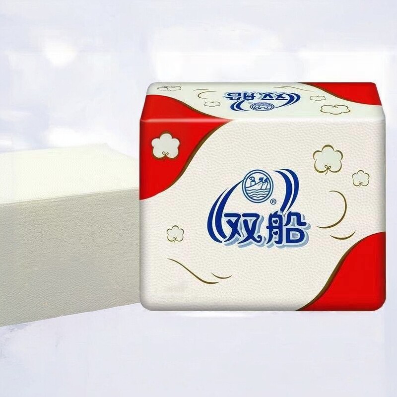 船400张压花卫生纸红双船家用厕所用纸整件10包江浙沪皖包邮双