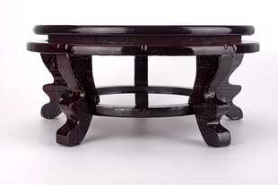 石头底座托架木质摆饰底架花盆架兰花盆装饰陶瓷摆件鱼缸中式