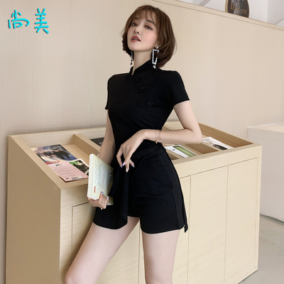 小香风网红同款裙子2025性感旗袍