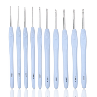 钩针SKC软柄钩针套装DIY初学者工具手工diy毛线编织工具防滑钩针