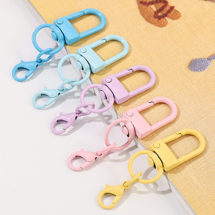 彩色狗扣金属U型门扣龙虾扣钥匙扣DIY饰品配件玩偶娃娃包包挂链扣