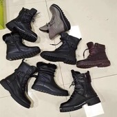 特价 品牌撤柜断码 百搭女鞋 潮女马丁靴短靴 处理真皮女鞋 休闲时尚