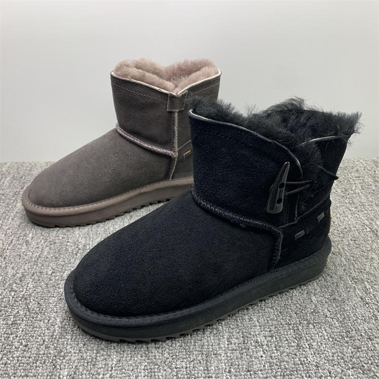 撤柜处理羊皮毛一体棉鞋女2025冬季新款东北防滑防水真皮雪地靴女