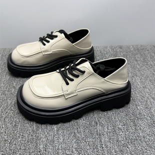 两穿细带复古百搭休闲乐福鞋 断码 女2026新款 英伦风小皮鞋 处理34码