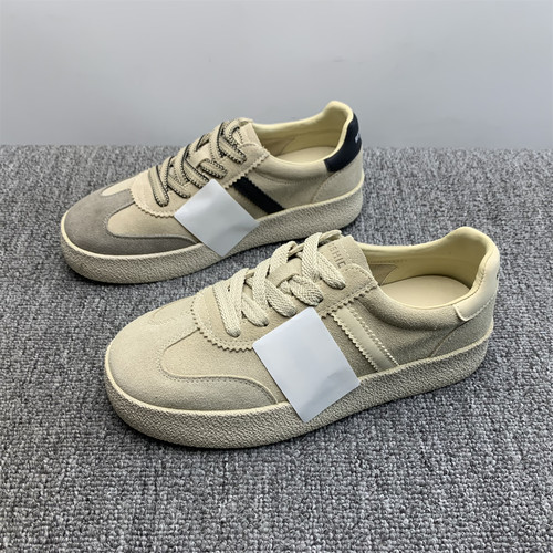 撤柜断码处理真皮阿甘德迅鞋女2025秋季新款牛皮软底防滑休闲板鞋