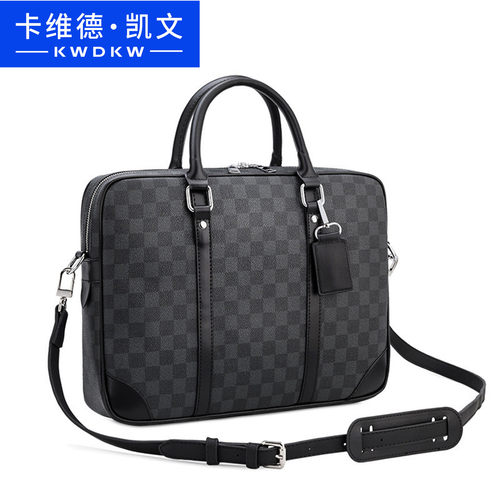 卡维德凯文商务男士手提包公文包