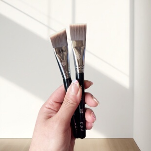 毕加索163平头面膜刷液体乳液刷斜角粉底刷纤维毛无痕底妆刷