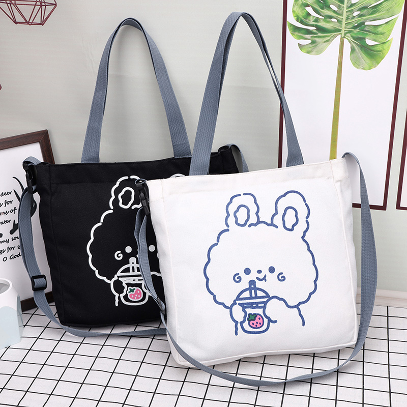 测试推荐背之爱帆布单肩手提斜跨