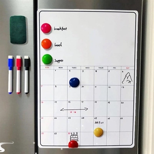 Fridge Whiteboard Set Magnetic Calendar For Refrigerator mes