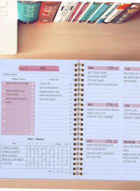 A5 Agenda Planner Notebook Diary Weekly Planner Goal Habit S