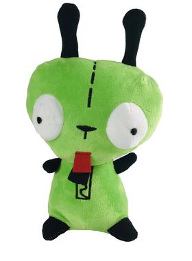 20cm Alien ET 3D Eyes Green Invader ZIM GIR Dog Plush Figure