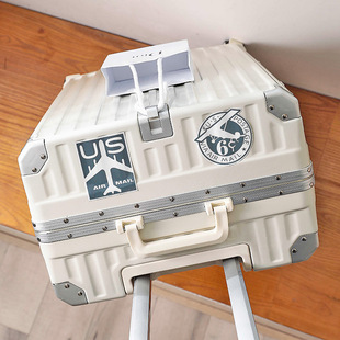 Fashion cabin white boarding box travel bag suitcase luggage