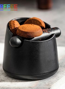 Coffee Knock Box with Rubber Knock Bar 0.8L Espresso Grounds
