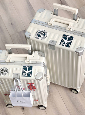 aluminium suitcase women men 26inc thicken luggage 24  cabin
