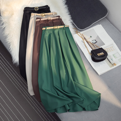 垂感大裙摆中长款长裙