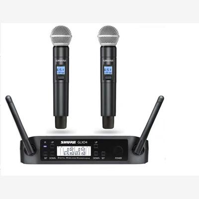 SHURE新款舒尔GLXD4 一拖二话筒 舞台 调频 专业演出 无线麦克风