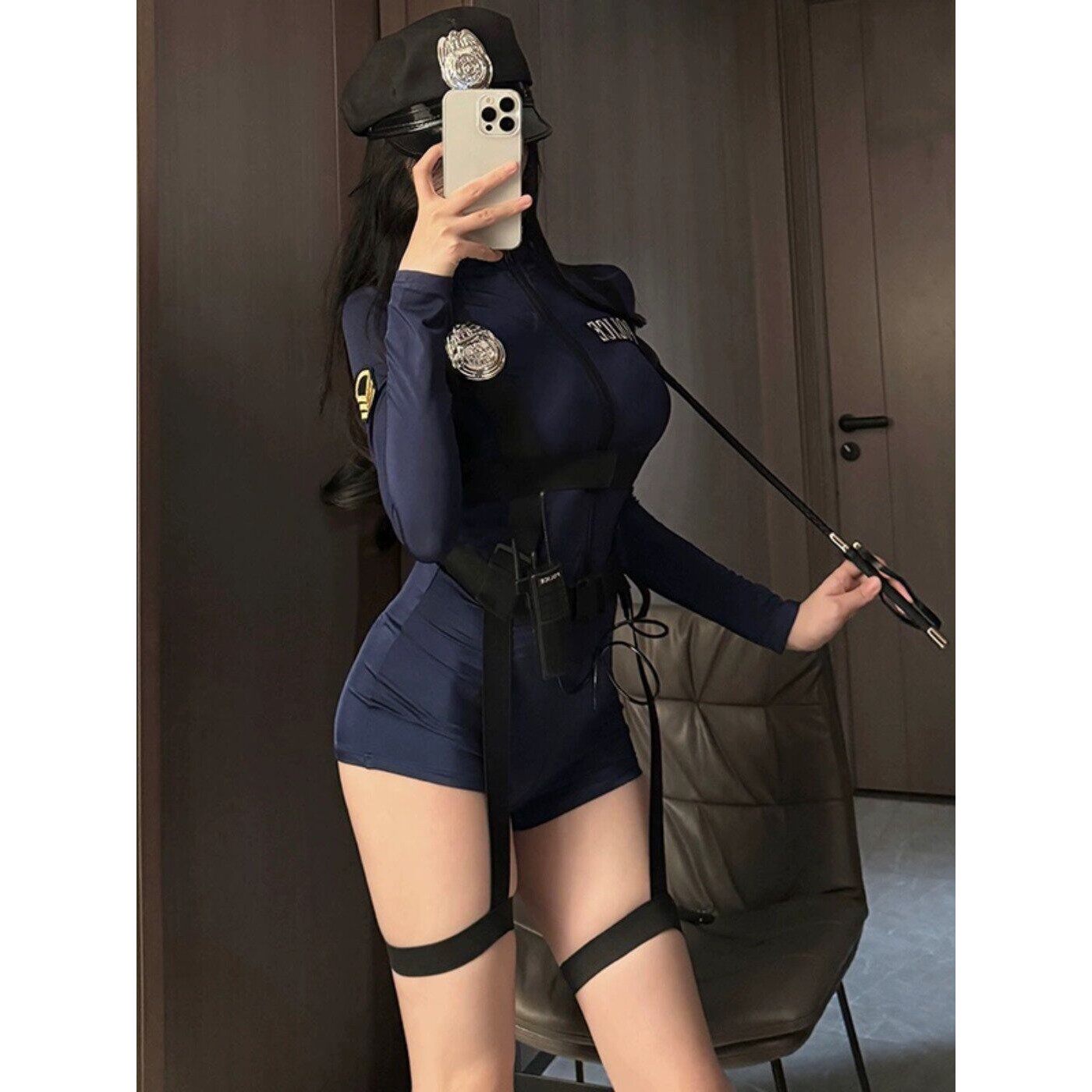 cospiay性感夜店女警察 高级感角色扮演纯欲诱惑紧身御姐装欧美风