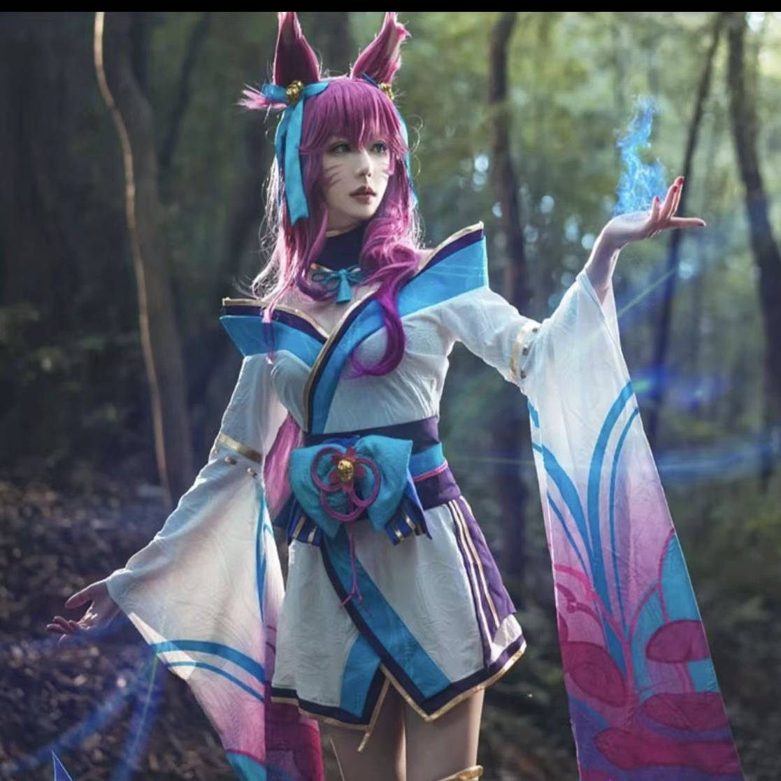 lol英雄联盟阿狸cos服九尾妖狐