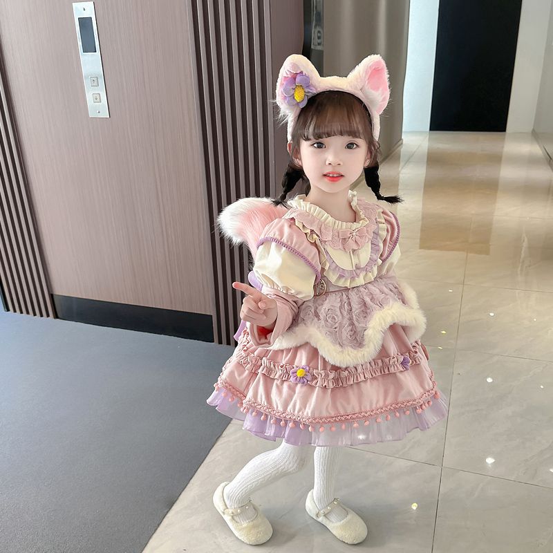 玲娜贝儿洛丽塔加绒公主裙套装