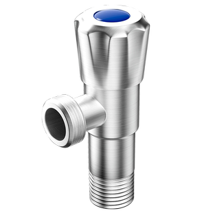 304不锈钢三角阀加长接头加厚丝家用厨房热水器马桶专用冷热水4分