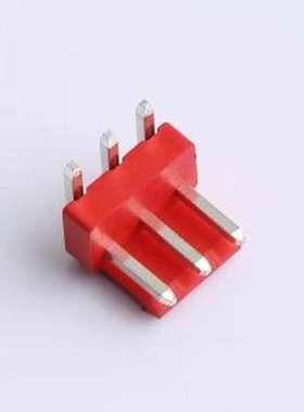 XY-VH3.96-3A21-R 线对板针座 VH 3.96mm 1x3P 弯插 红色 弯插,P=