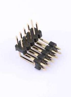 X6522WR-2x05H-C60D30-E43F03 排针 2x5P 间距:2.54mm 方针 弯插,