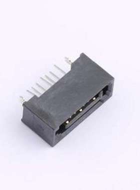 XUTS-0718-0721 线对板针座 SATA 7P连接器直插全包无窗口 插件,P