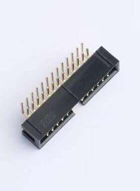 XDFH-0259-2*13P IDC刺破式连接器(牛角/简牛) 2U镀金PH2.54MM-2*