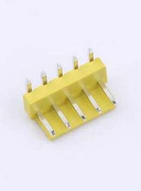 WF-1B396A5P-Y 线对板针座 间距2.0mm 弯插 黄色 1x5P 弯插,P=3.9