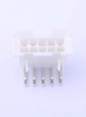 X9357WR-2x05B-N0SN 线对板针座 2x5P 间距:4.2mm 弯插 弯插,P=4.