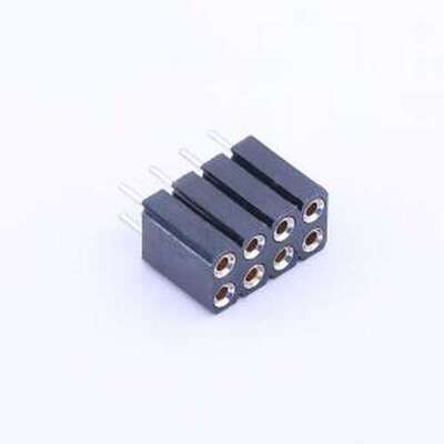 X5521FV-2x04-C70D30-1000 排母 间距:2.54mm 2x4P 直插 插件,P=2
