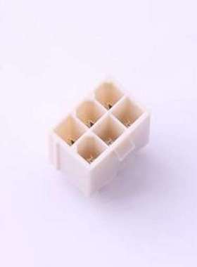 39288060 线对板针座 2x3P 间距:4.2mm 直插 插件,P=4.2mm