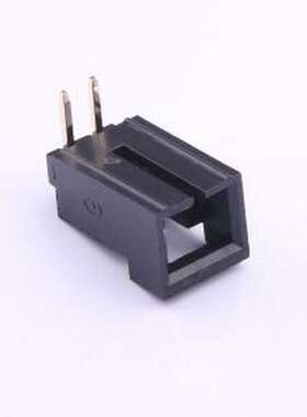 X9556WR-02-N0V01 线对板针座 1x2P 间距:2.54mm 弯插 黑色 弯插,