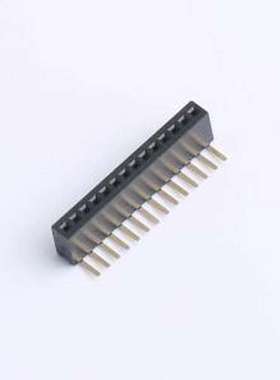 X1311FR-14-C43D24 排母 间距:1.27mm 1x14P 弯插 弯插,P=1.27mm