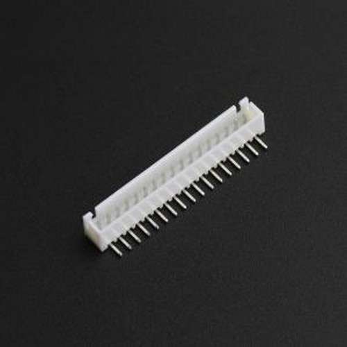 TJC3-17AW-Z 线对板针座 1x17P 间距:2.5mm 弯插 弯插,P=2.5mm