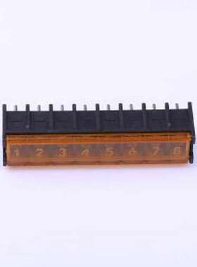 DBT50G-7.62-8P-BK-P 栅栏式接线端子 7.62mm 1x8P 每排P数:8 排