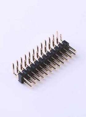 X6521WR-2x12H-C60D30 排针 2x12P 间距:2.54mm 方针 弯插,P=2.54