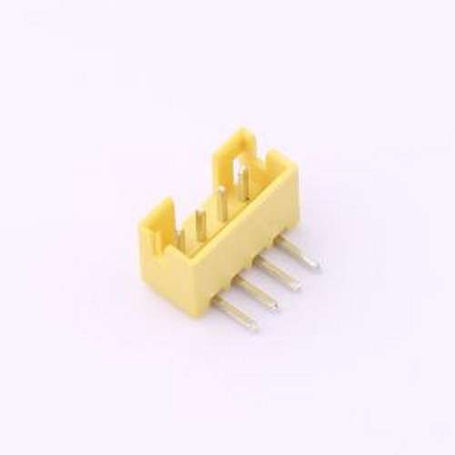 WF-1B200A4P-Y 线对板针座 间距2.0mm 弯插 黄色 1x4P 弯插,P=2mm